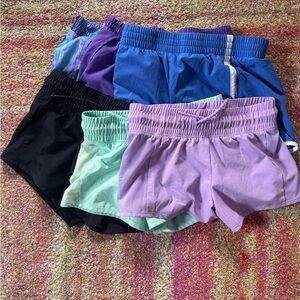 All in Motion Girls Athletic Shorts - Black, Mint, Purple, Blue